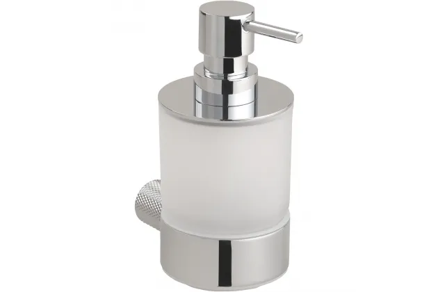 Dozownik na mydło w płynie 200ml Brilia szklana, srebrny poler - 177109010