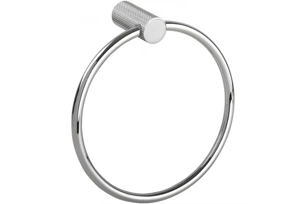 Uchwyt na ręcznik Brilia okrągły, srebrny poler - 177204060