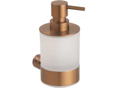 Dozownik na mydło w płynie 200ml Copra szklana, złota miedź mat - 176109010