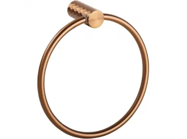 Uchwyt na ręcznik Copra okrągły, złota miedź mat - 176204060