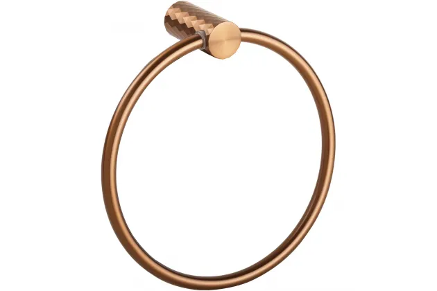 Uchwyt na ręcznik Copra okrągły, złota miedź mat - 176204060