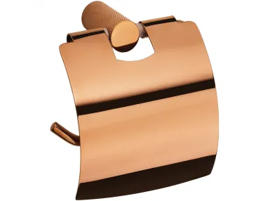 Glacera Uchwyt na papier toaletowy z klapką, złota miedź polerowana - 175112012