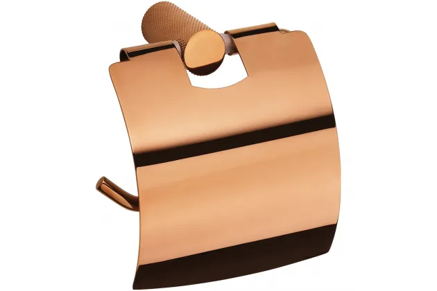 Glacera Uchwyt na papier toaletowy z klapką, złota miedź polerowana - 175112012