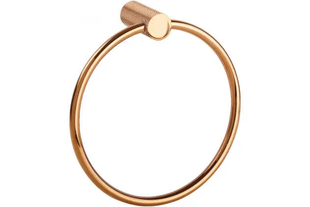 Glacera Uchwyt na ręcznik okrągły, złota miedź polerowana - 175204060