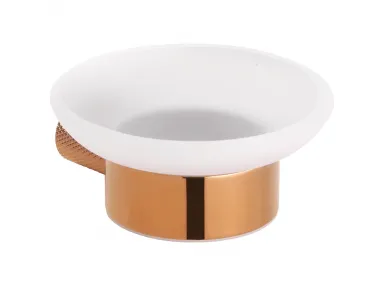 Glacera Mydelniczka szklana, złota miedź polerowana - 175108040