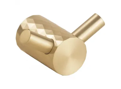 Zyra Haczyk podw&oacute;jny na ubranie, złoty mat - 174106030