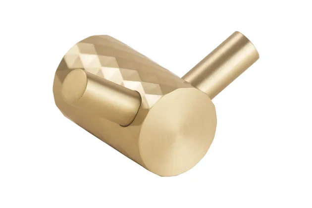 Zyra Haczyk podw&oacute;jny na ubranie, złoty mat - 174106030