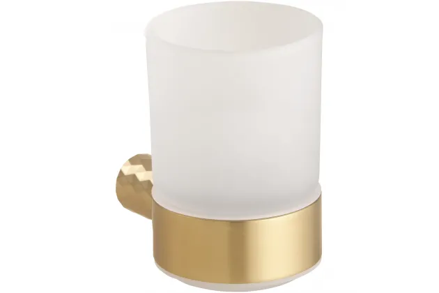 Zyra Pojemnik na szczoteczkę szklany, złoty mat - 174110010