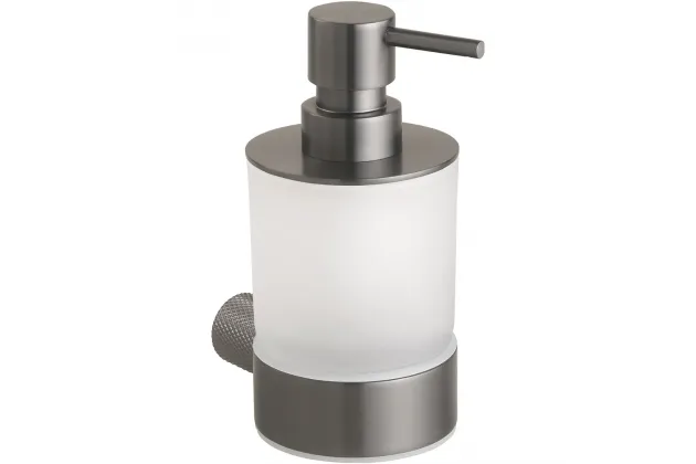 Dozownik na mydło w płynie 200ml Grino szklana, grafitowy mat - 173109010