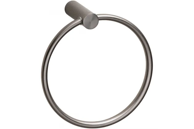 Uchwyt na ręcznik Grino okrągły, grafitowy mat - 173204060
