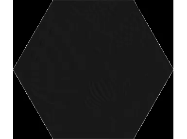Gaudi Black Lux Hex 25 22x25. Czarna płytka gresowa heksagonalna.