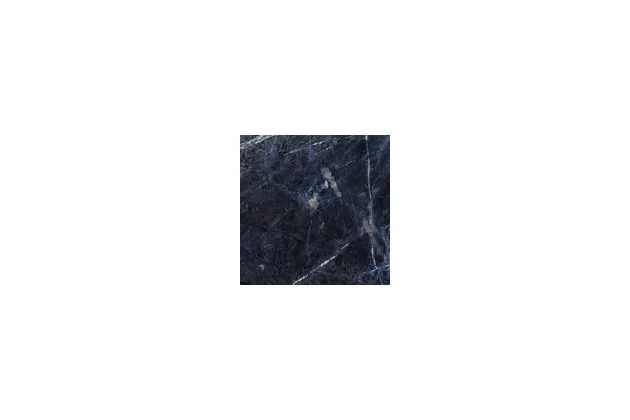 Allmarble Sodalite Blu Lux Rett. 60x60 M9MH - Czarna płytka gresowa imitująca kamień
