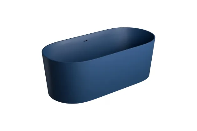 Wanna wolnostojąca z przelewem OVO M+ midnight blue 160x75 cm OVO160WWZPMB