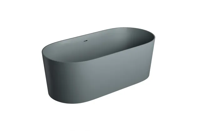 Wanna wolnostojąca z przelewem OVO M+ ash grey 160x75 cm OVO160WWZPAG