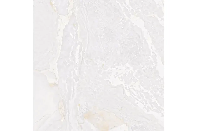 Planet White Metal Shine 120x120 - płytka gresowa