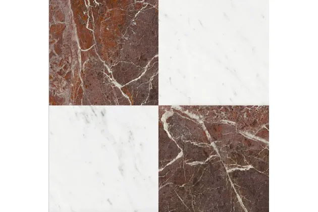 Majestic Rosso Levanto- Majestic Bianco Barga - płytka gresowa