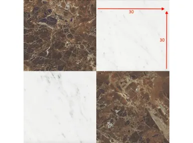 Majestic Bruno Alicante - Majestic Bianco Barga  - płytka gresowa