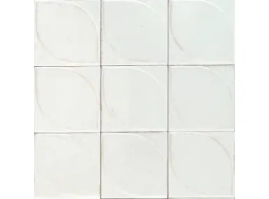 Lume White 3d Dew Lux 10x10, MQ87 - płytka gresowa ścienna