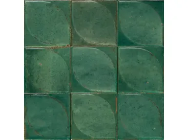 Lume Green 3d Dew Lux 10x10, MQ88 - płytka gresowa ścienna