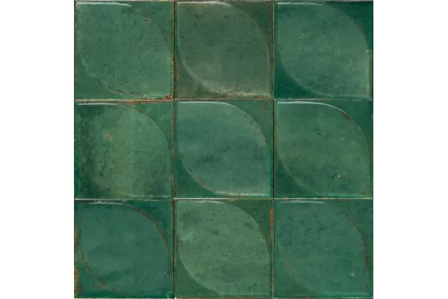 Lume Green 3d Dew Lux 10x10, MQ88 - płytka gresowa ścienna