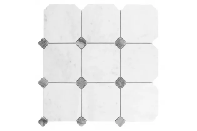 Carrara Octalux 100 30.5x30.5 - Mozaika kamienna