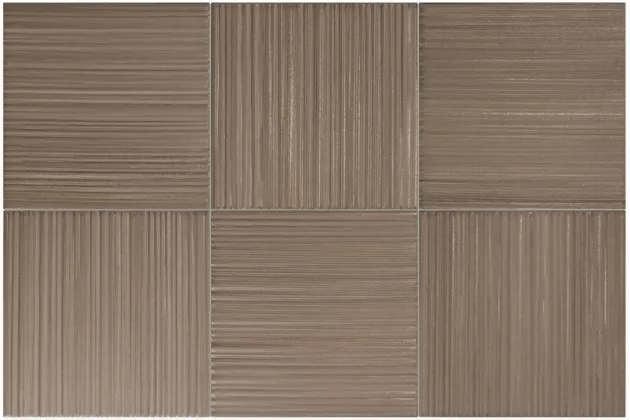 Hikari Brown Decor 10x10 - Brązowa płytka ścienna
