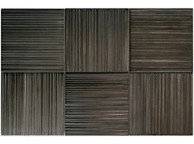 Hikari Ebony Decor 10x10 - Czarna płytka ścienna