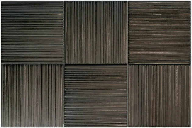 Hikari Ebony Decor 10x10 - Czarna płytka ścienna