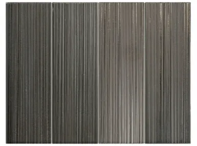 Hikari Ebony Decor 6x18,6 - Czarna płytka ścienna