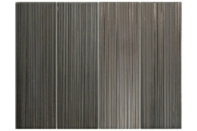 Hikari Ebony Decor 6x18,6 - Czarna płytka ścienna