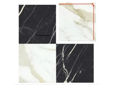 Majestic Nero Bilbao Oro Versilia 60x60 - płytka gresowa