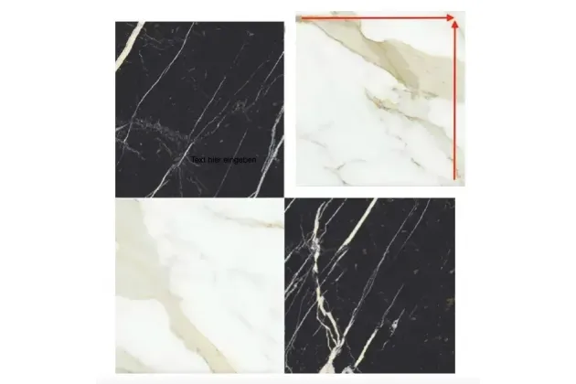 Majestic Nero Bilbao Oro Versilia 60x60 - płytka gresowa