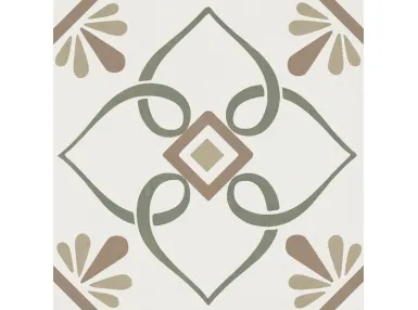 Duomo Artella Green Petals 22,3x22,3 - wzorzysta płytka gresowa