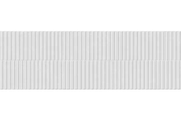 Cantucci-R Blanco 32x99 - Biała płytka ścienna rektyfikowana 3D