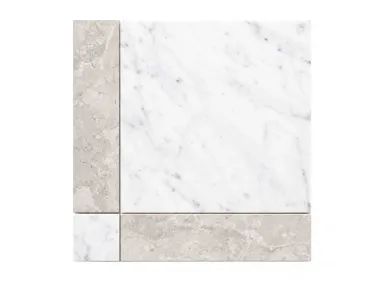 Hamptons Carrara Mix Matt 37,7x37,7 - Mozaika kamienna