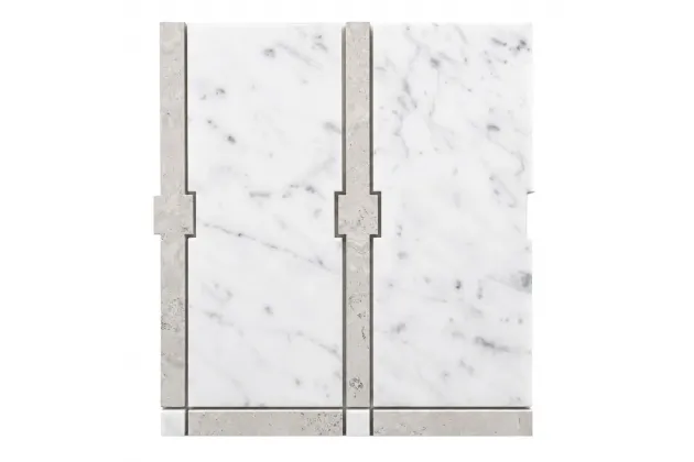 Houlle Carrara Mix Matt 35,2x35,2 - Mozaika kamienna