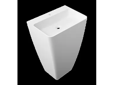 PARMA M+ umywalka wolnostojąca 55x43 cm biały połysk