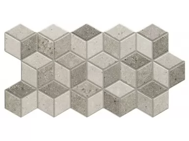 Rhombus Stone Grey 26.5x51. Płytka gresowa imitacja szary kamień, romby.