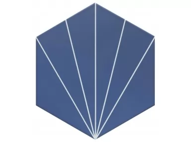 Venus Indigo 28.5x33 - niebieska płytka heksagonalna