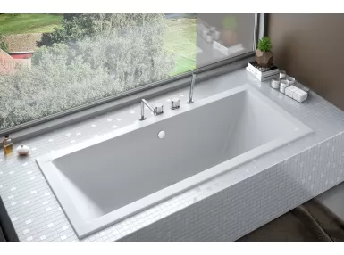 Wanna Quadro Slim 190x90 + nogi - wanna akrylowa prostokątna pod zabudowę