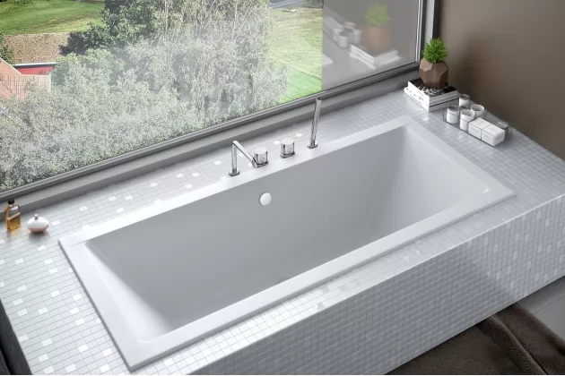 Wanna Quadro Slim 190x90 + nogi - wanna akrylowa prostokątna pod zabudowę